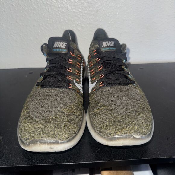 Nike Free RN Flyknit Mens Size 9.5 Dark Green Running Sneaker 831069-301 main image 6